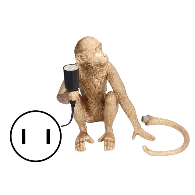 Animal Lamp, Monkey Lights Reliable Durable Convenient Practical For Office For Library For Baby Room US Plug