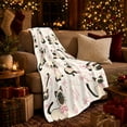 thumbnail image 3 of Whimsical Siamese Cat Pattern, Playful Pet Portrait Pattern, Warm Flannel Blanket for Living Room and Bedroom, Cat Lovers Just Because Gift, Pet Lover Home Decor, 3 of 9