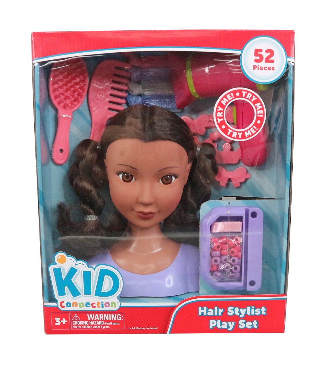 Dolls Hair Styling Head With Accessories Kids Girls Hairstyling Doll Toy CA