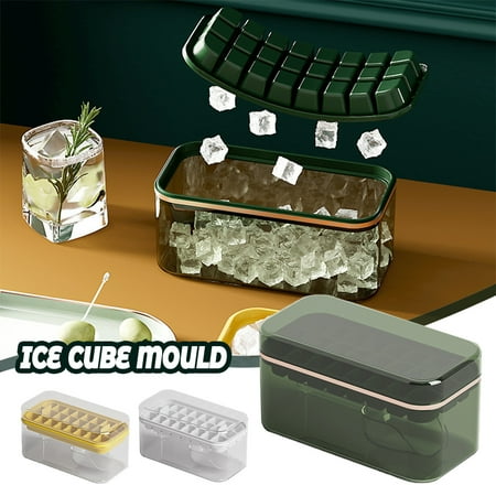 

Ice Cube Stencil Large Capacity Ice Tray Ice Box with Lid Ice Storage Box DIY