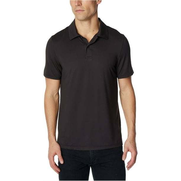 Polo de rugby de rendimiento de 32 grados para hombre, negro, grande 32 Degrees polo, rugbi