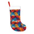 thumbnail image 2 of Balery Colorful Hawaii Palms Pattern Christmas Stockings with Initials, 18" Large Knit Christmas Stocking,Xmas Stocking for Kids, Holiday and Family Stocking, 2 of 7
