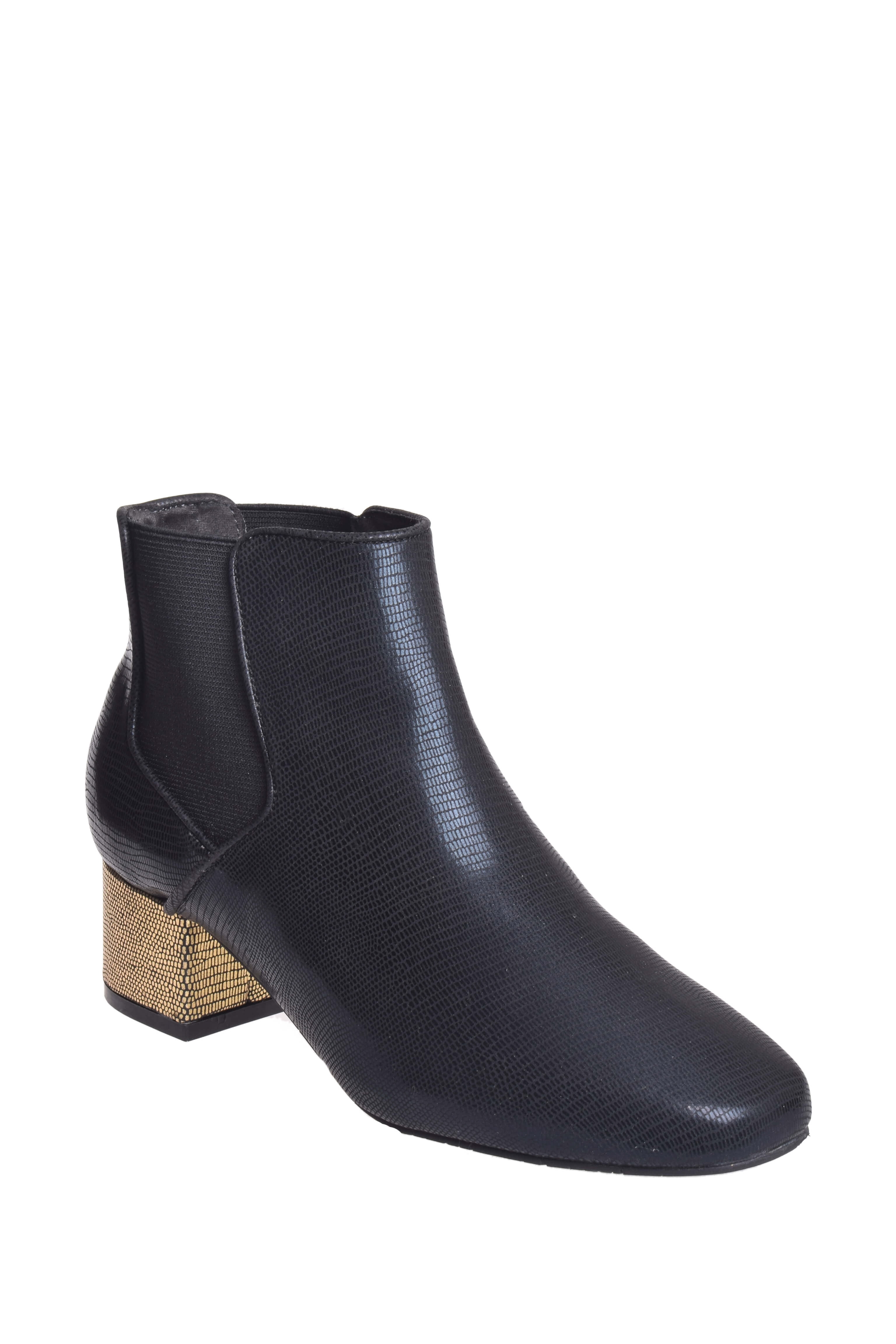 Whozx Womens Suede Ankle Boot Black