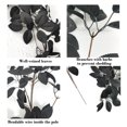 thumbnail image 7 of SDJMa Artificial Rose Vines, Fake Hanging Silk Flower, Plastic Floral Garland with Leaf for Indoor Wedding Party Table Centerpiece Home Garden Wall Halloween Decor (Black,67 Inch), 7 of 7