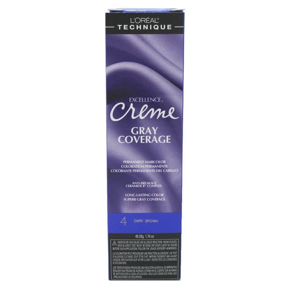 Loreal Excellence Creme Color #4 Dark Brown 1.74Oz (2 Pack)