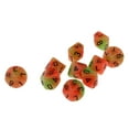 thumbnail image 2 of segolike Tabletop Game 10pcs Dice D10 Luminous 1.6cm Multi Dice Set Orange+Green, 2 of 9