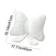 thumbnail image 3 of Cojín de Sofá con Lazo, 45x41cm, Almohadón de Asiento de Algodón Negro/Blanco, Respaldo Versátil para Sofá/Cama/Silla de Oficina, Cojín Decorativo Suave y Lavable, 3 of 8