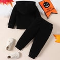 thumbnail image 4 of FYDUU Baby Boy Halloween Outfit Long Sleeve Pumpkin Skeleton Hoodie Sweatshirt Top Pant Toddler Fall Winter Clothes Set 9-12 Months, 4 of 9