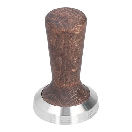 

58mm Tamper Tool Black Walnut 304 Stainless Steel Portable Coffee Tamper for Home Coffee Shop