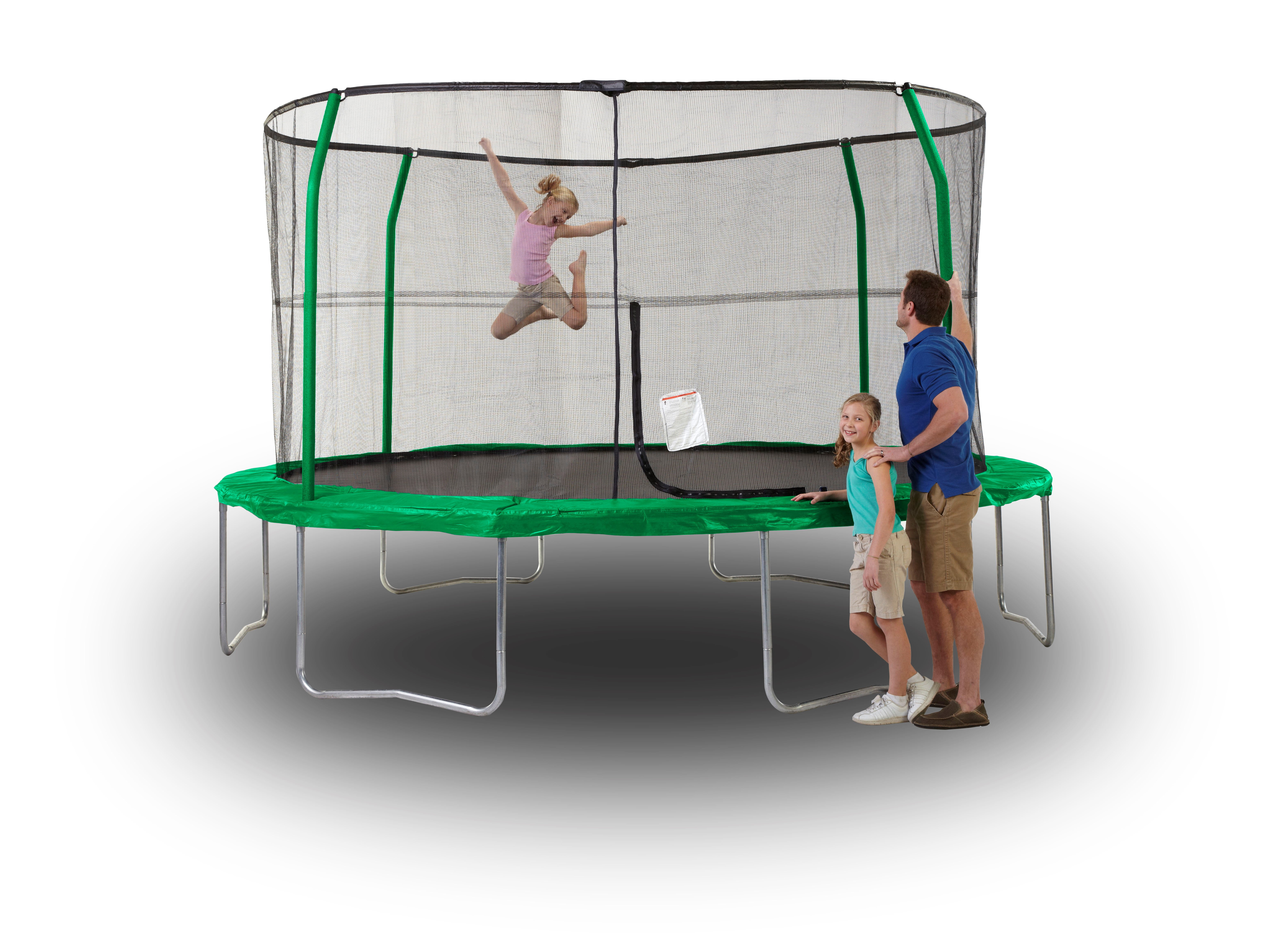 Orbounder 14' Trampoline with Enclosure, Green – Walmart Inventory ...