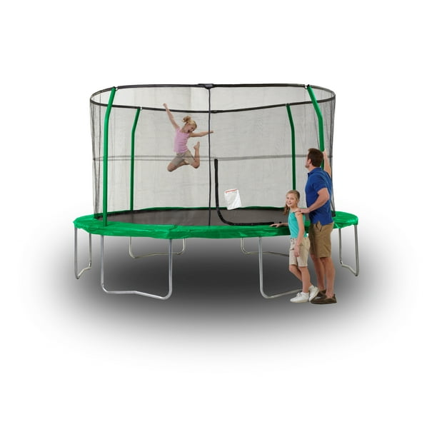 Orbounder 14 Trampoline With Enclosure Green Walmart Com Walmart Com