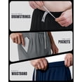 thumbnail image 6 of NY Threads Multipack Mens Athletic Shorts, Medium, Black/Navy/Medium Grey, 6 of 7