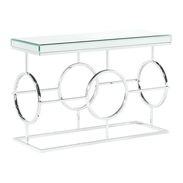 Picket House Furnishings Katie, Rectangular Mirrored Glass Console Table