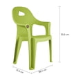 thumbnail image 2 of 2 Sillas Rattan Nube Infantil Verde Lima, 2 of 4