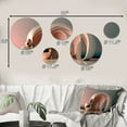 thumbnail image 4 of Designart "Minimalistic Liquid Gold Architecture III" City Metal Wall Art Set of 5 Piece, 4 of 5