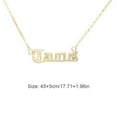 thumbnail image 3 of Collar elegante tema amistad Qarigey Doce signo del zodiaco cadena colgante para amante Festival regalos tauro oro, 3 of 6