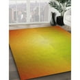 thumbnail image 3 of Ahgly Company Machine Washable Indoor Round Transitional Deep Yellow Area Rugs, 5' Round, 3 of 7