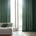 thumbnail image 6 of Deep Green Dobby Linen Curtain (1 Panel), Deep Green, 50W X 84L, 6 of 6