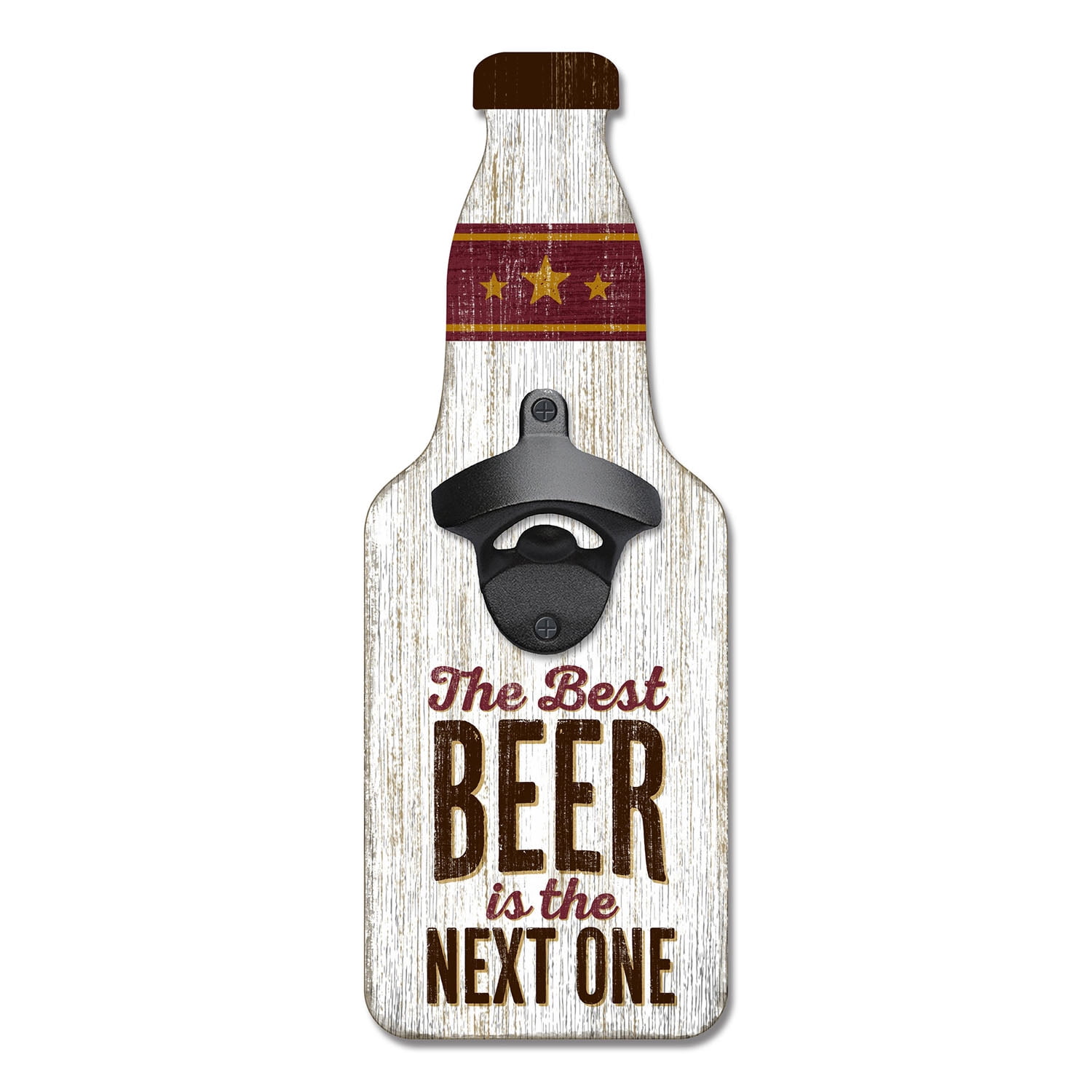 Highland Home Best Beer Bottle Shaped Wooden Wall Bottle Opener Walmart Com Walmart Com