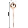 thumbnail image 2 of Balsa Circle 24 Rose Gold 8" Heavy Duty Plastic Spoons Disposable Reception Catering, 2 of 7