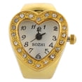 thumbnail image 1 of Women Finger Watch Heart Shape Finger Ring Watch Female Valentine's Day Gift, 1 of 4
