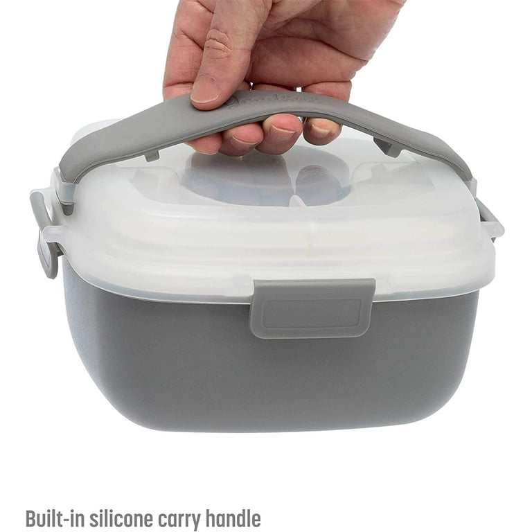 4 Compartment Twist Lock, Stackable, Leak-Proof, Food Storage, Snack Jars & Portion  Control Lunch Box by BariatricPal by BariatricPal - Exclusive Offer at  $19.99 on Netrition