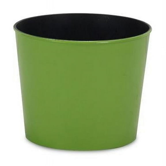 Cheungs PP-102LM 7 in. Round Tapered Recycled Plastic Planter, Lime Green