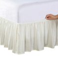 thumbnail image 1 of Magic Skirt Ruffled Bedskirt, Never Lift Your Mattress, Classic 14” Drop Length, Gathered Ruffle Styling, Twin, Ivory, 1 of 9