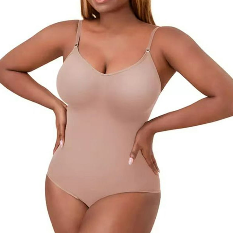 Bodysuit for Women Tummy Control Panties Seamless Sleeveless Tops