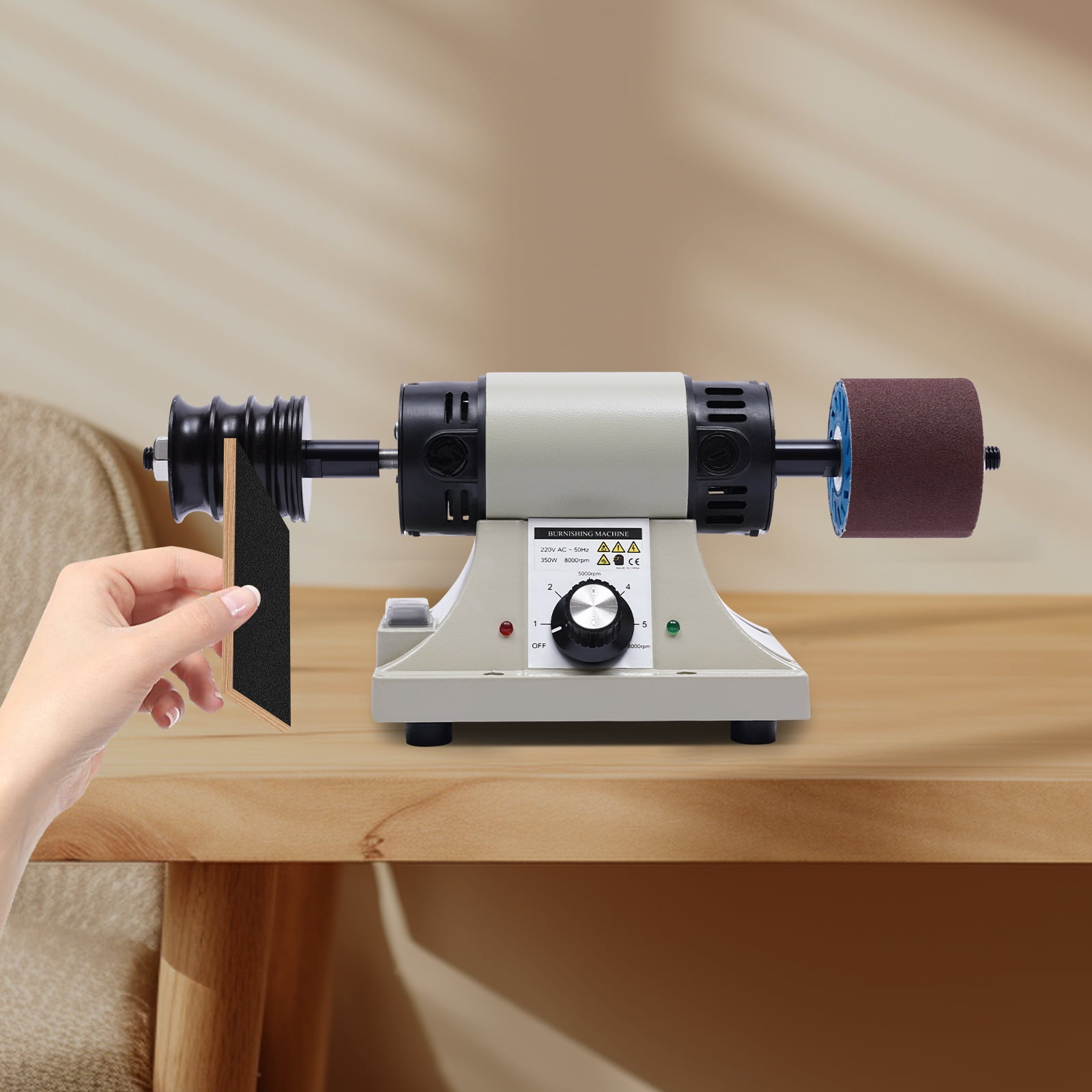 3 Kg Electric Leather Burnishing Machine Edge Grinding Edge Polishing 8000RPM 350 for Leather Products