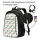 thumbnail image 2 of Disketp Lotus Flower Mochila de Viaje Estampada para Laptop con Puerto de Carga USB, Mochila Impermeable para Computadora – Regalo para Hombres y Mujeres, 2 of 7