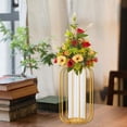 thumbnail image 6 of Nordic Glass Flower Vase Table Dried Flower Vase for Home Decor Golden Flower Vase - M, 6 of 6