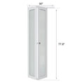thumbnail image 3 of 30" X 80" 1-Lite Glass and Solid Core Manufactured Wood Bi-fold Closet Doors With Installation Hardware Kit(closet-pantry door), 3 of 7