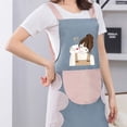 thumbnail image 5 of AKEGAMN Kitchen Apron PVC And Oil Proof Home Apron Anti And Hand Wipeable Coverall. Cooking Work Clothes For Couples., 5 of 5