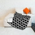 thumbnail image 2 of ZNDUO Lightweight Microfiber Bed Blanket, Abstract Zigzag Houndstooth Pattern Super Soft Flannel Cozy Throw Blankets, 80"x60", 2 of 8