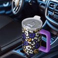 thumbnail image 6 of Leopard Print 40oz Tumbler– Stainless Steel Insulated Tumbler with Handle and Straw, Large Capacity Travel Cup for Hot & Cold Drinks, 6 of 6