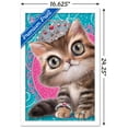 thumbnail image 3 of Animal Club - Kitten in a Tiara Wall Poster, 14.725" x 22.375", Framed, 3 of 5