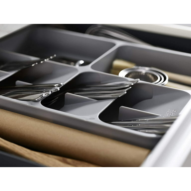 DrawerStore™ Gray Expanding Cutlery, Utensil & Gadgets Organizer