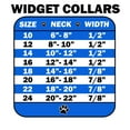 thumbnail image 2 of Mirage Pet Gold Flower Widget Dog Collar Blue Ice Cream Size 18, 2 of 9