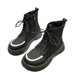 thumbnail image 2 of Teissuly Thick Bottom Short Boots Female Thick Bottom Big Head England Style Height Increase Thin Short Boots Winter Round Head Short Boots Teissuly WER202312146746, 2 of 7