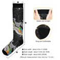 thumbnail image 3 of FORMRS Womens Knee High Socks Casual Long Thick Travel Daily Wear, 1 Pair, Colorful White, 3 of 6