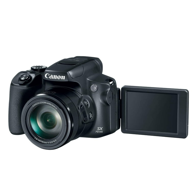 Canon Powershot SX70 20.3MP - 65x Zoom, 4K Video, 3-inch LCD