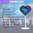 thumbnail image 4 of WideMeet Photobooth Heart Shape Magic Mirror Machine with 21.5 Inch Touch Screen for Party Events, 4 of 8