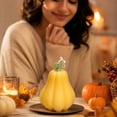 thumbnail image 5 of Tyidzon 2 Pcs Fall Pumpkin Scented Candles Soft Macaron Handmade Ambient Candles for Home Table Bedroom Bathroom Party Thanksgiving Decorations, 5 of 7