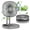Gray, variant on Deago 6.5 Inch Portable Travel Fan Folding Desk Fan Battery Operated & Rechargeable 3 Speeds Small Table Fan 185°Rotation Quiet for Bedroom Office