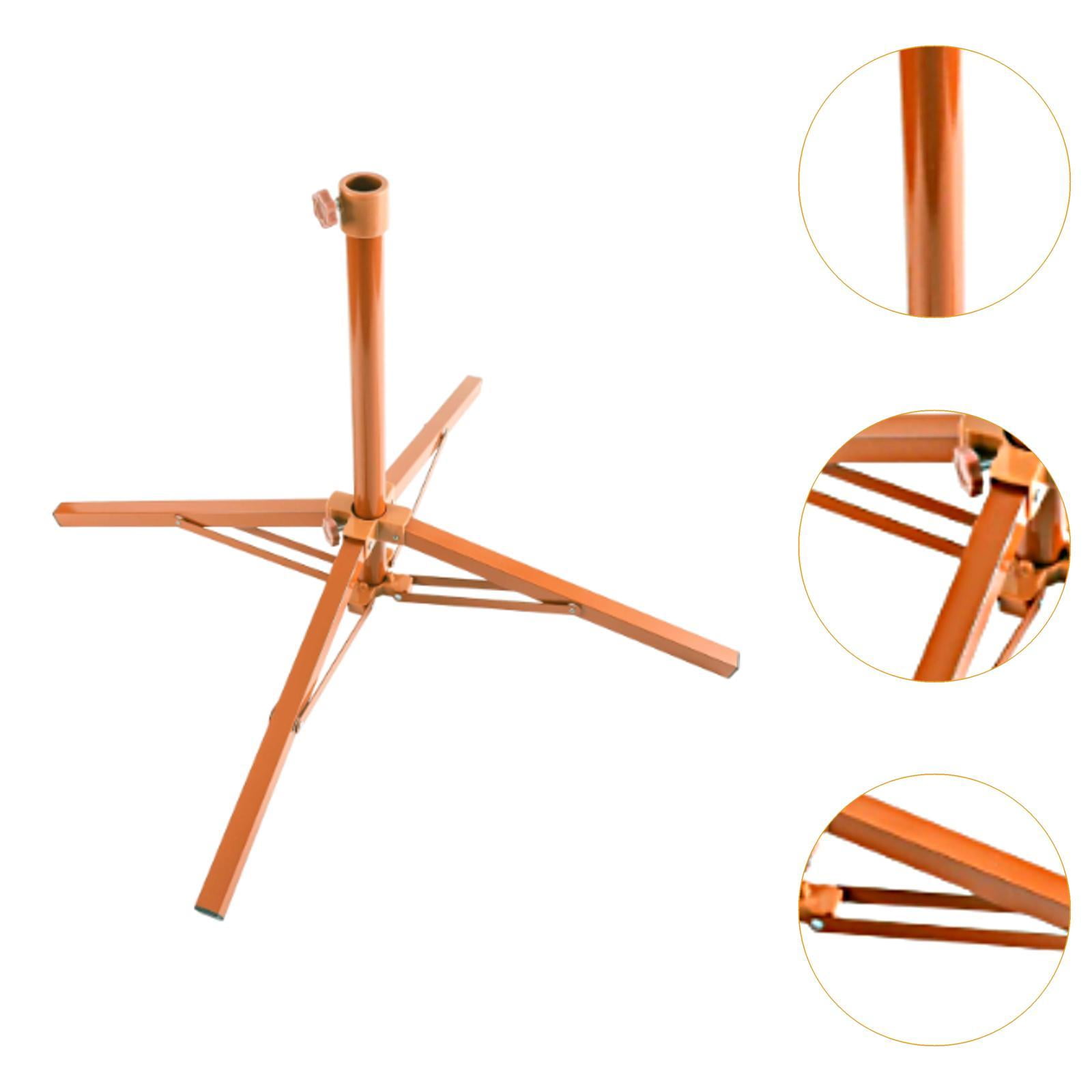 oshhni Beach Umbrella Stand Folding Practical Stable Advertising Umbrella Stand Parasol
