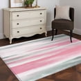 thumbnail image 4 of Pink Grey Ombre Area Rugs 4x6 for Living Room, Abstract Art Oil Painting Modern Non Slip Washable Rug Runner, Low Pile Indoor Floor Carpet Mat Bathroom Rugs for Bedroom, Kids Room, 4 of 9