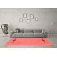 thumbnail image 3 of Ahgly Company Indoor Square Abstract Red Modern Area Rugs, 8' Square, 3 of 4
