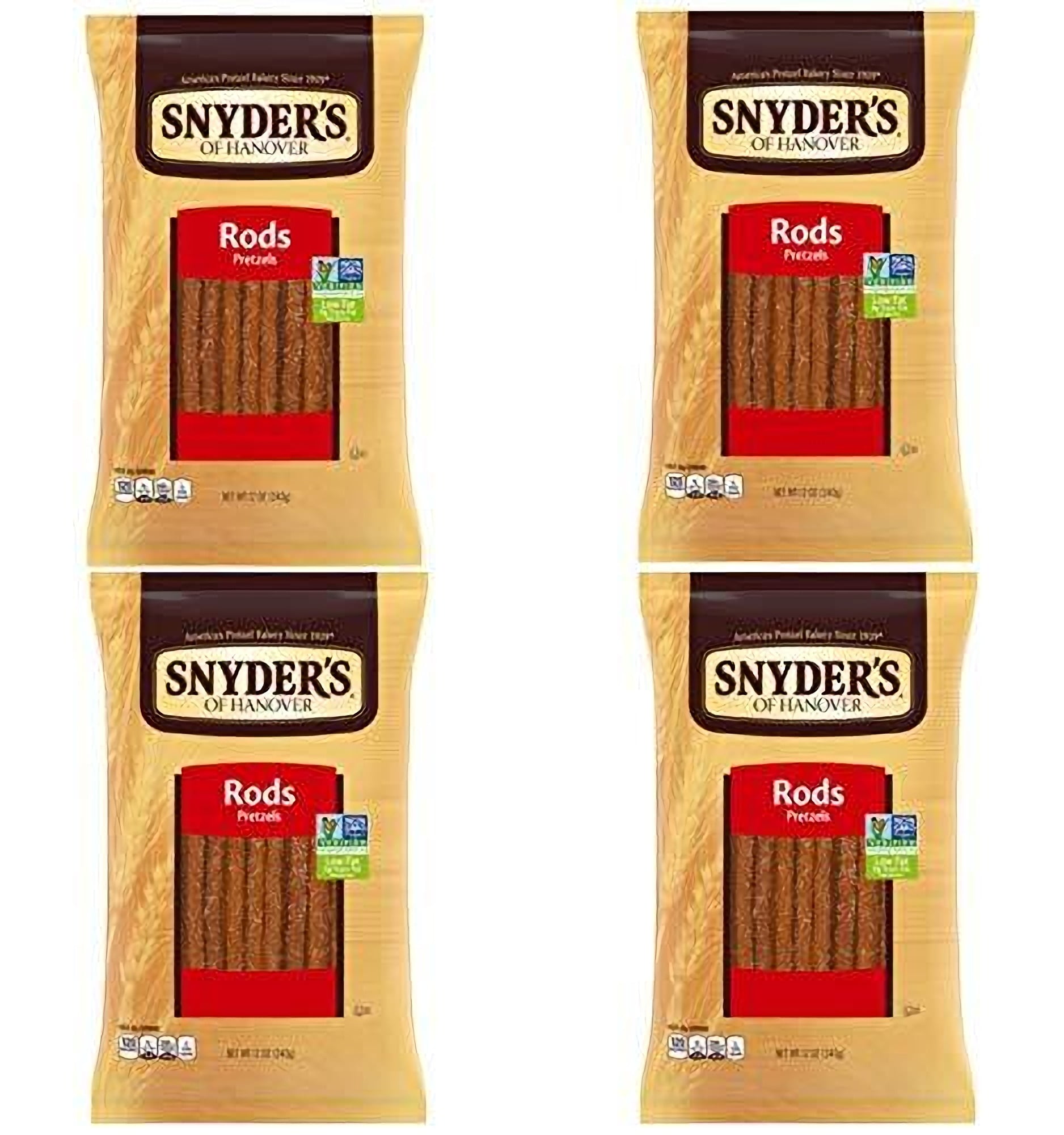 Snyder's Pretzel Rods 12oz 4 Packs