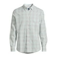 thumbnail image 5 of George Men's & Big Men's Long Sleeve Poplin Button-Up Shirt, Sizes S-3XL, 5 of 5
